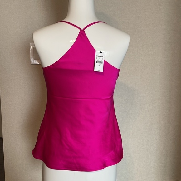 Express Cowl Neck Satin Racerback Cami XS - Picture 2 of 5